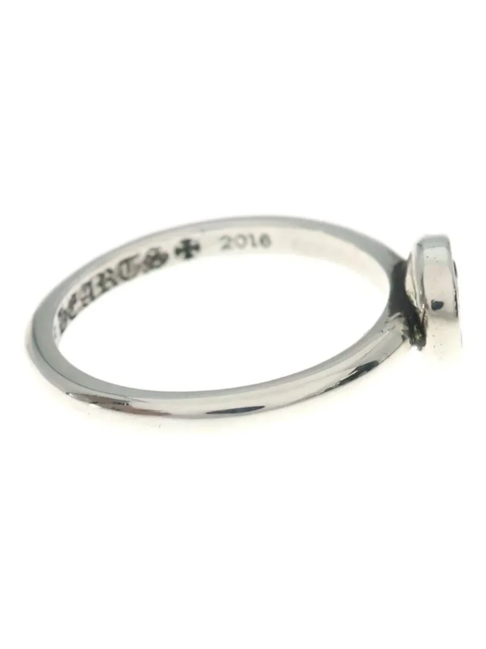 Chrome Hearts Bubblegum Alphabet Letter Ring Silver